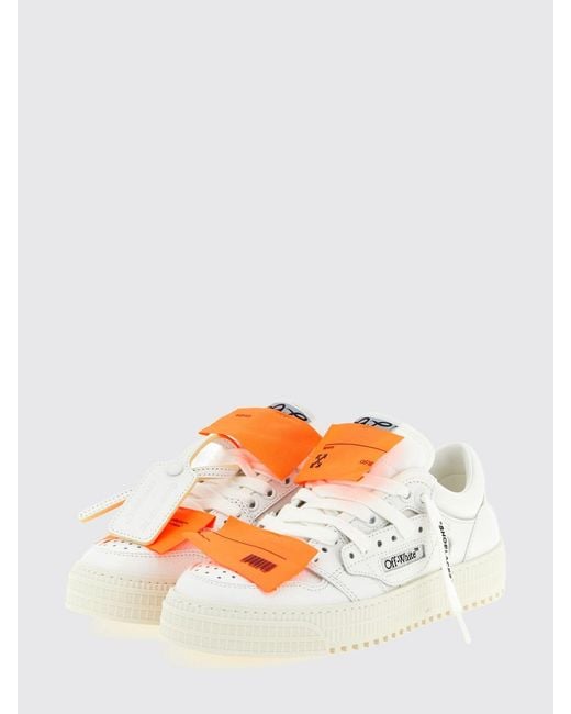 Off-White c/o Virgil Abloh White 3.0 Court Leather And Cotton Sneakers