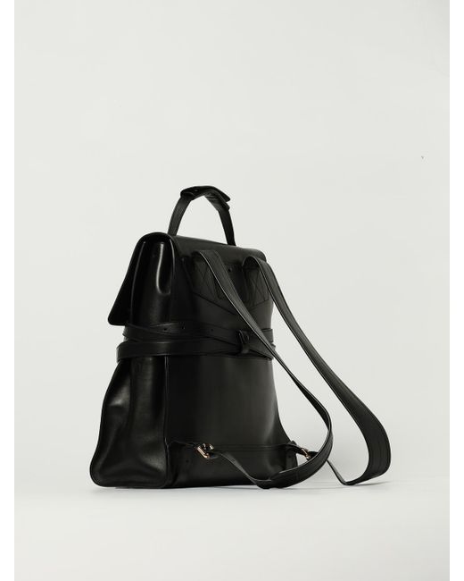 Moschino Couture Black Tie Me Leather Backpack