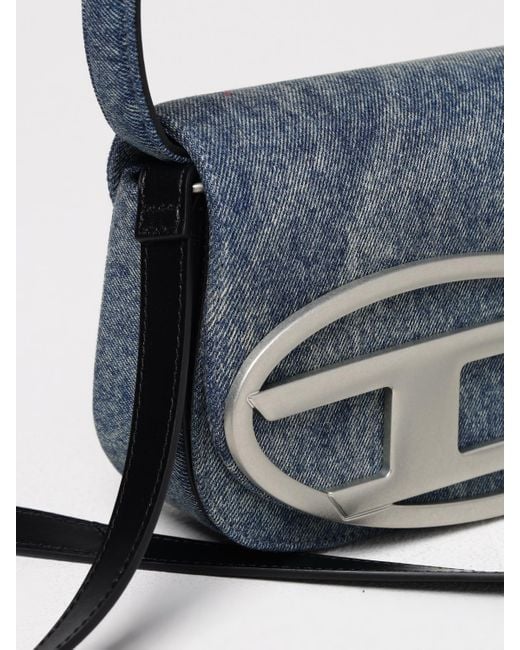 DIESEL Blue 1Dr Cotton Denim Bag