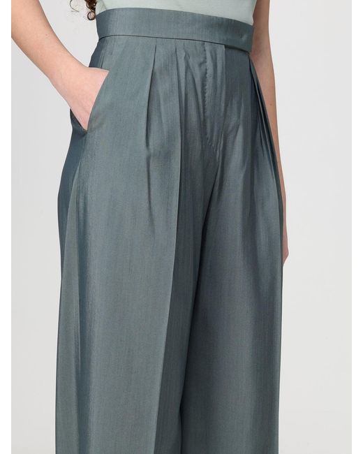 Max Mara Blue Giallo Wide-Leg Wool Blend Trousers