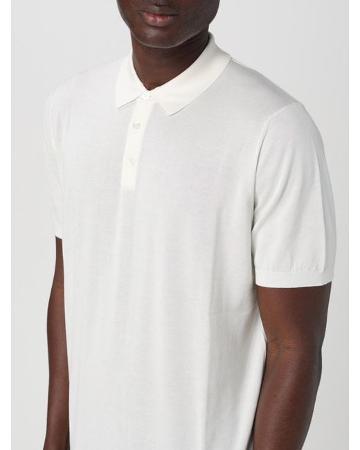 Drumohr White Polo Shirt for men