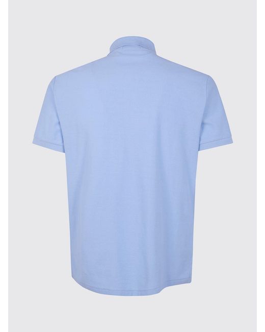 Polo Ralph Lauren Blue Cotton Polo Shirt With Logo for men