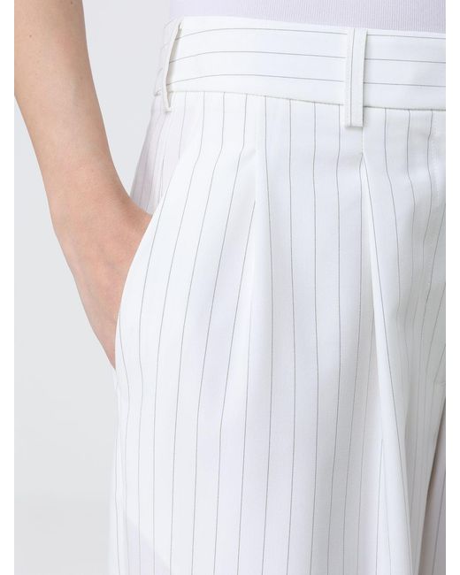 MEIMEIJ White Viscose Blend Shorts