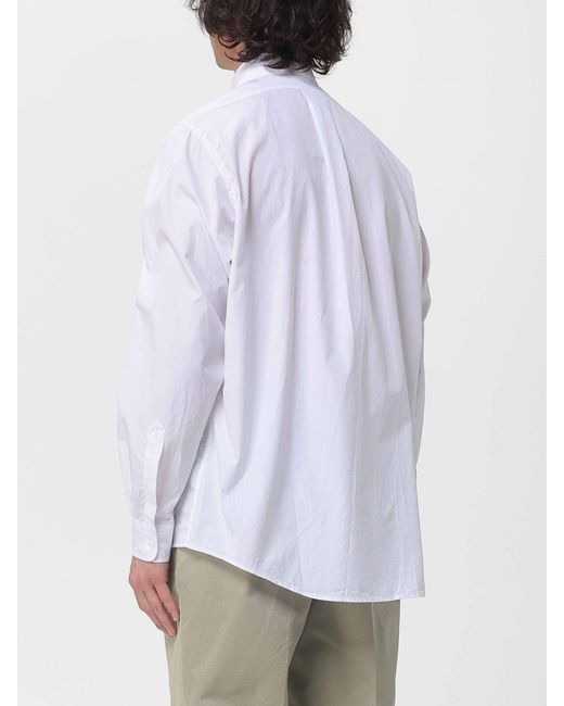 Barena White Classic Poplin Shirt for men