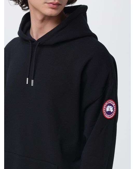 Canada Goose Blue Cotton Hoodie for men