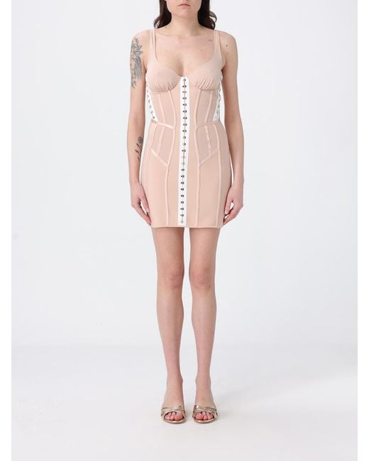 Elisabetta Franchi Pink Jersey Bustier Dress