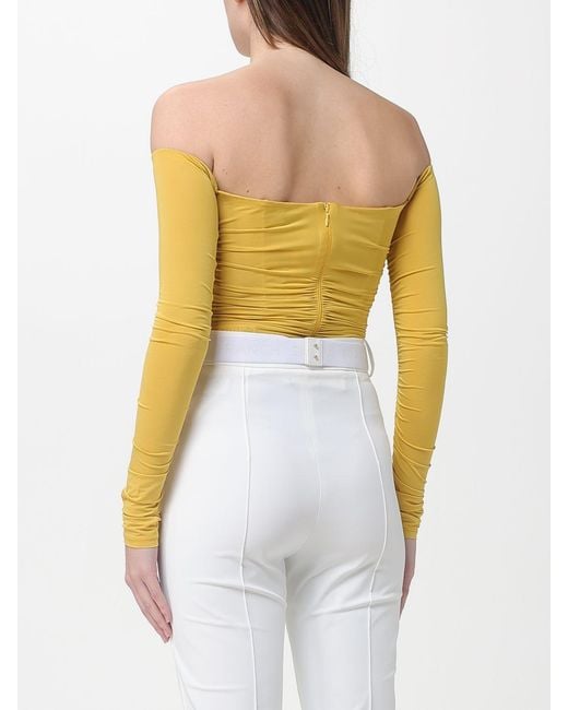 Elisabetta Franchi White Light Crepe Jersey Body