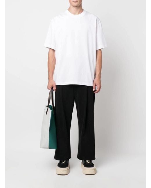 Studio Nicholson White Basic Cotton T-Shirt for men
