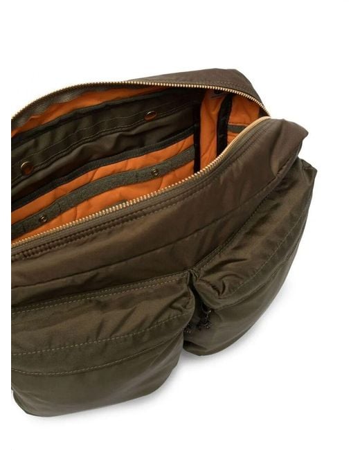Porter-Yoshida and Co Brown Nylon Shoulder Bag for men