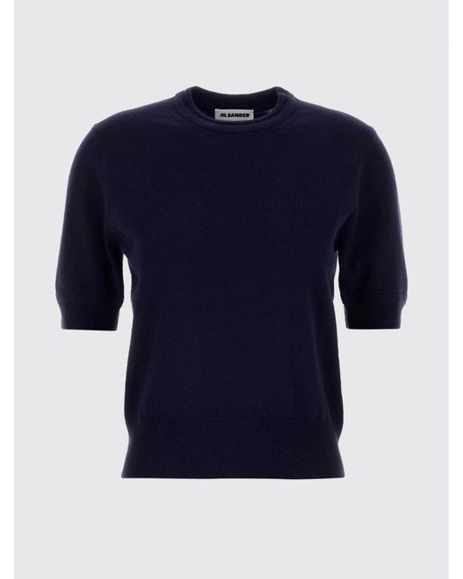 Jil Sander Blue Virgin Wool Knit