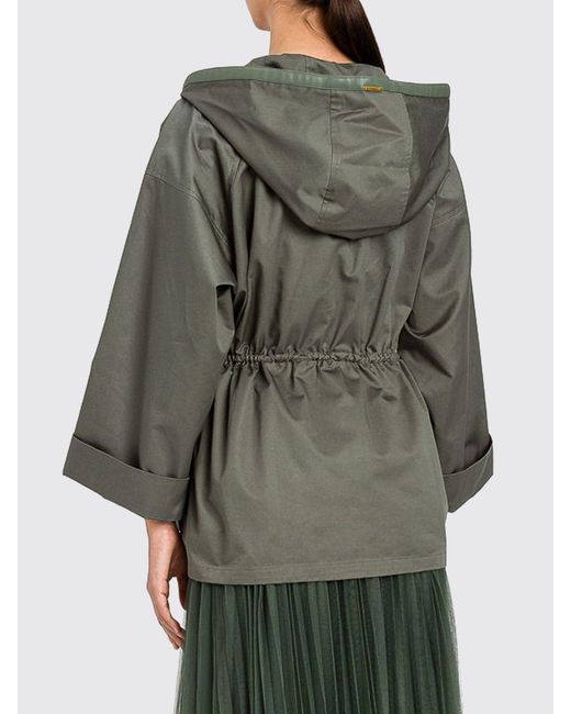 Twinset Green Hooded Windbreaker