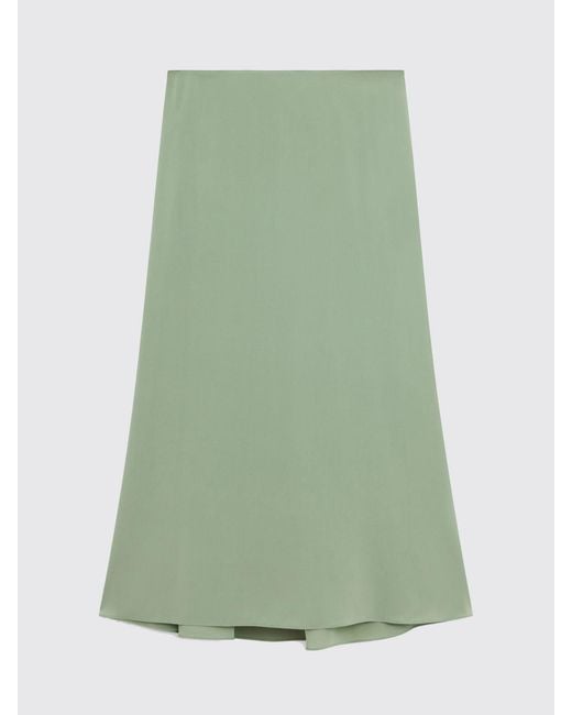 Falda Midi De Seda Aspesi de color Green
