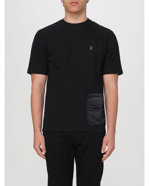 T-shirt in cotone di Moschino Couture in Black da Uomo