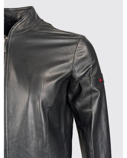 Peuterey Black Leather Jacket