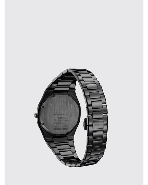 D1 Milano Black Dark Illusion Watch for men