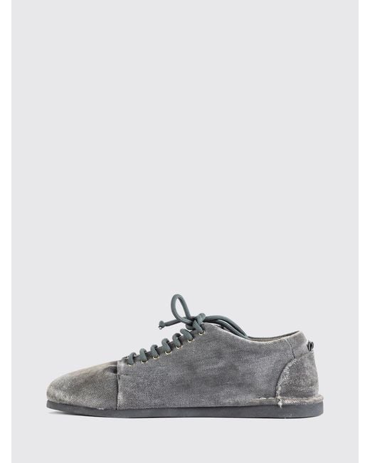 Marsèll White Sancrespella Bicolour Distressed Denim Derby Shoes for men