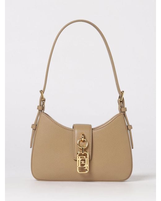 Elisabetta Franchi White Small Hobo Bag With Charm
