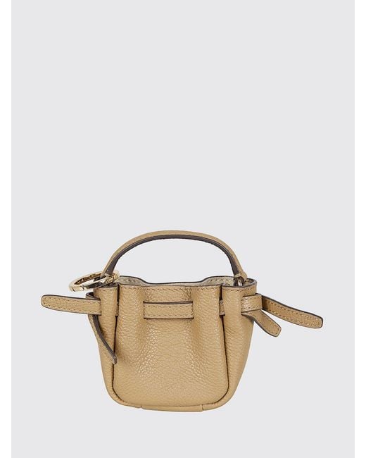 Tory Burch Natural Romy Grained Leather Bag Charm