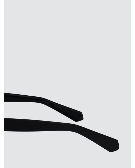 Calvin Klein Black Cat-Eye Acetate Sunglasses With Monogram Logo