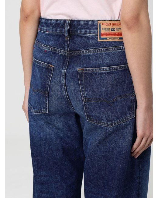 DIESEL Blue D-Sire Wide-Leg Denim Jeans