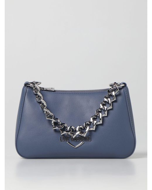 Love Moschino Denim Crossbody Bags in Denim (Blue) | Lyst