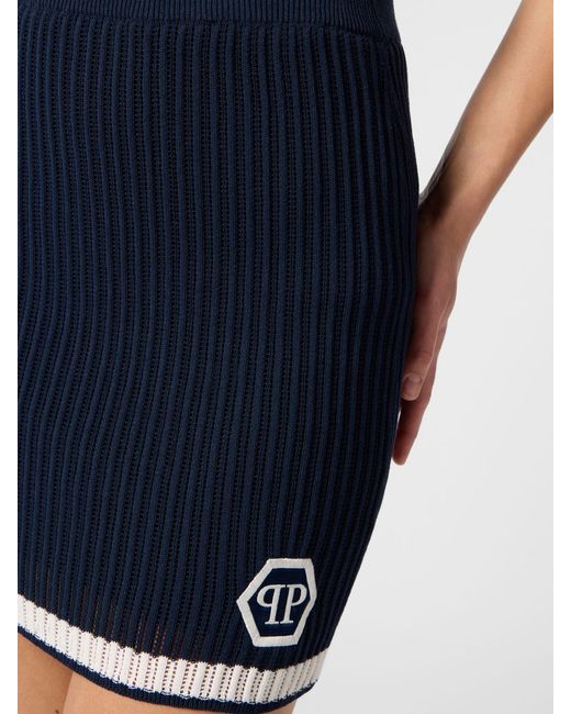 Philipp Plein Blue Skirt