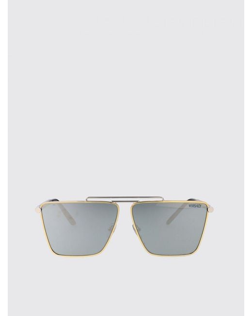 Versace White 0Ve2266 Metal And Acetate Sunglasses for men