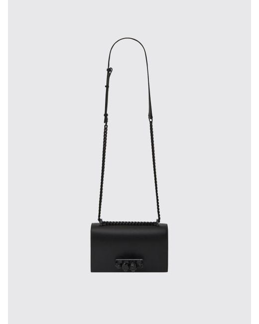 Borsa Jewelled di Alexander McQueen in Black