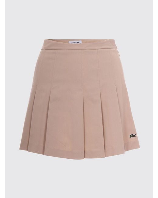 Lacoste Pink Stretch Cotton Mini Skirt