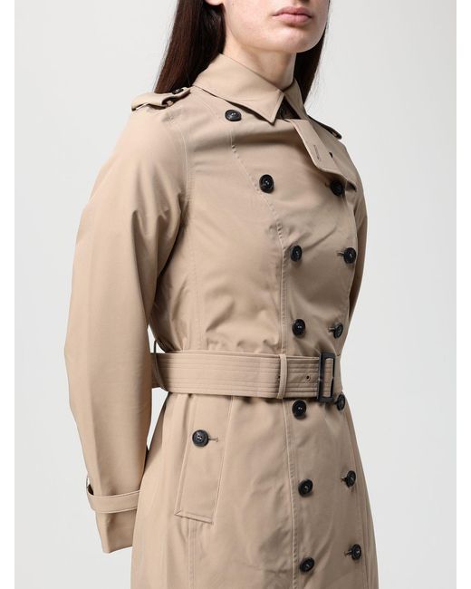 Save The Duck Natural Double-Breasted Trench Coat