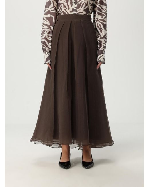 Brunello Cucinelli Brown Skirt