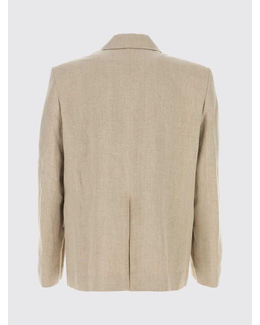 Séfr Natural Double Breasted Linen Blazer for men