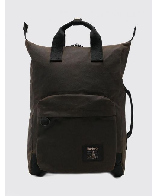 Barbour Black Backpack for men