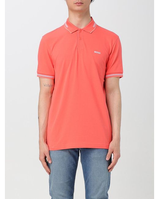 Polo Homme Boss pour homme en coloris Red