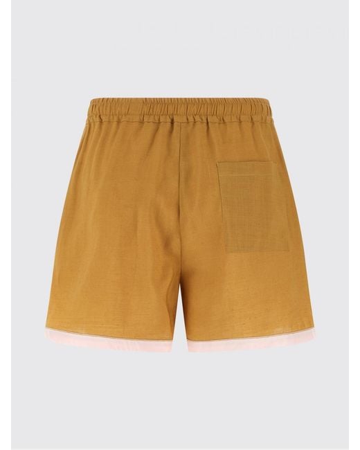 Marni Natural Linen Blend Shorts