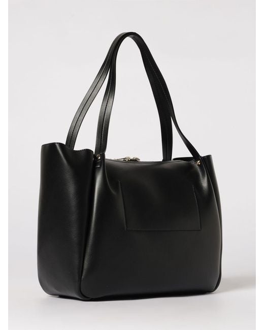 Just Cavalli Black Faux Leather Shoulder Bag