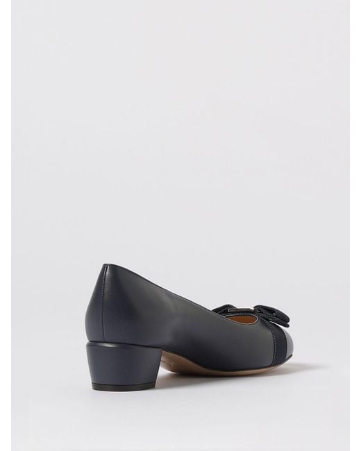 Ferragamo Blue High Heel Shoes