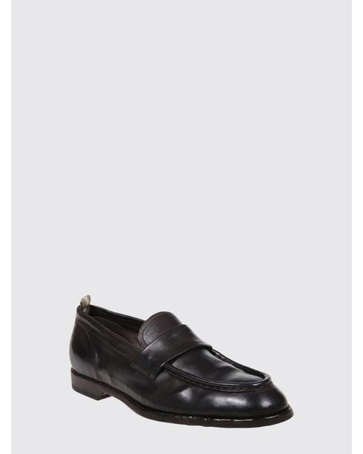 Officine Creative White Sound Horse Leather Loafers With Leather Sole for men