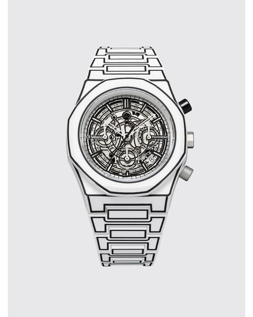 D1 Milano White Sketch Polycarbon Watch for men