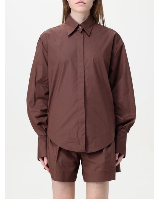 FEDERICA TOSI Brown Hemdbluse Damen