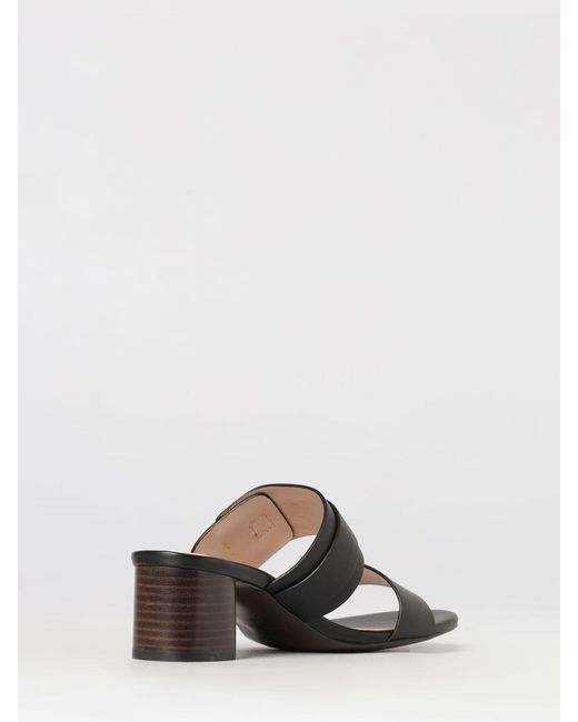 Coccinelle White C-Me Lock Leather Mules