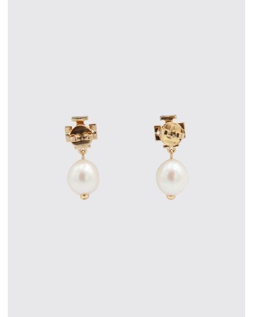 Tory Burch White Moondance Earrings