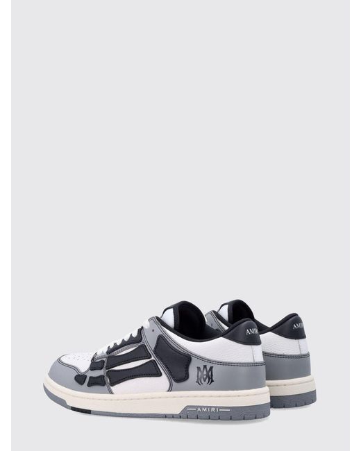 Amiri White Skel Leather Sneakers for men
