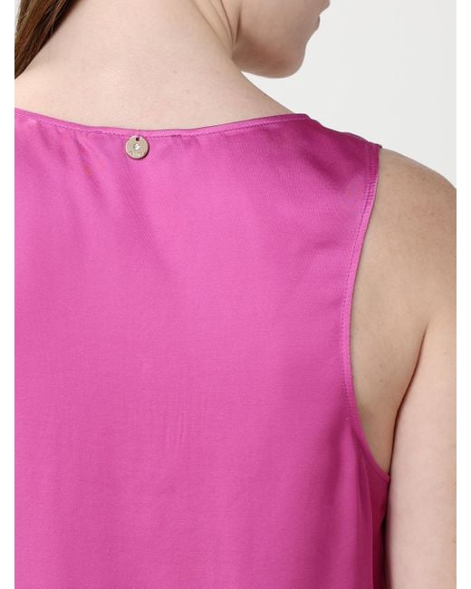 Liu Jo Pink Silk Cami Top Relaxed Fit
