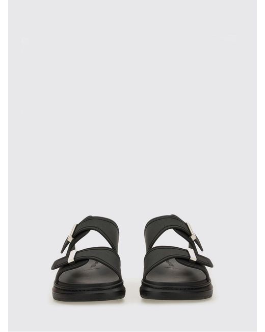 McQueen Black Hyrid Rubber Sandal for men