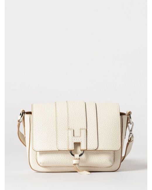 Hogan Natural Flap Trend Leather Bag