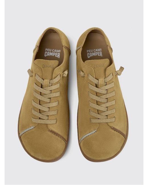 Camper Brown Twins Vegetable-Tanned Leather Sneakers for men