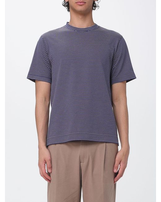 Circolo 1901 Blue Striped Cotton T-Shirt for men