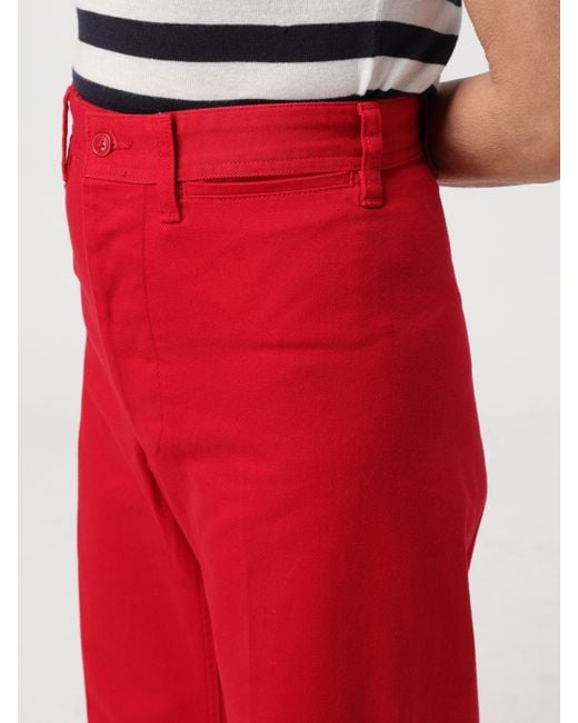 Polo Ralph Lauren Red Wide Leg Trousers