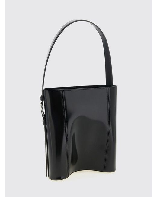Coperni White Patent Leather Bucket Bag